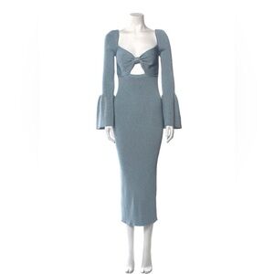 **SOLD** SELF PORTRAIT Glitter V-Neck Dress